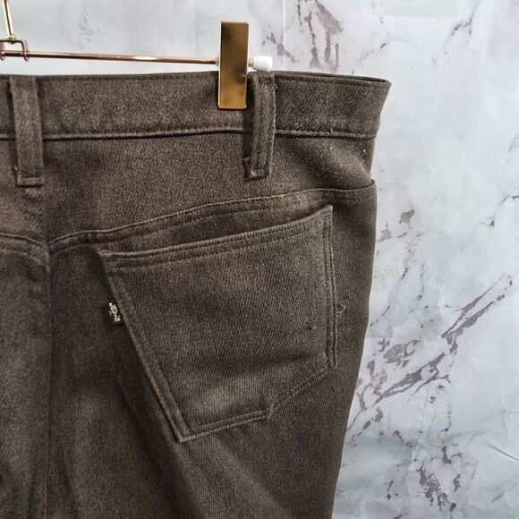 Vintage Levis Pants Mens 38 X 30 Brown 90s Dacron Straight Leg Pressed - Picture 11 of 12